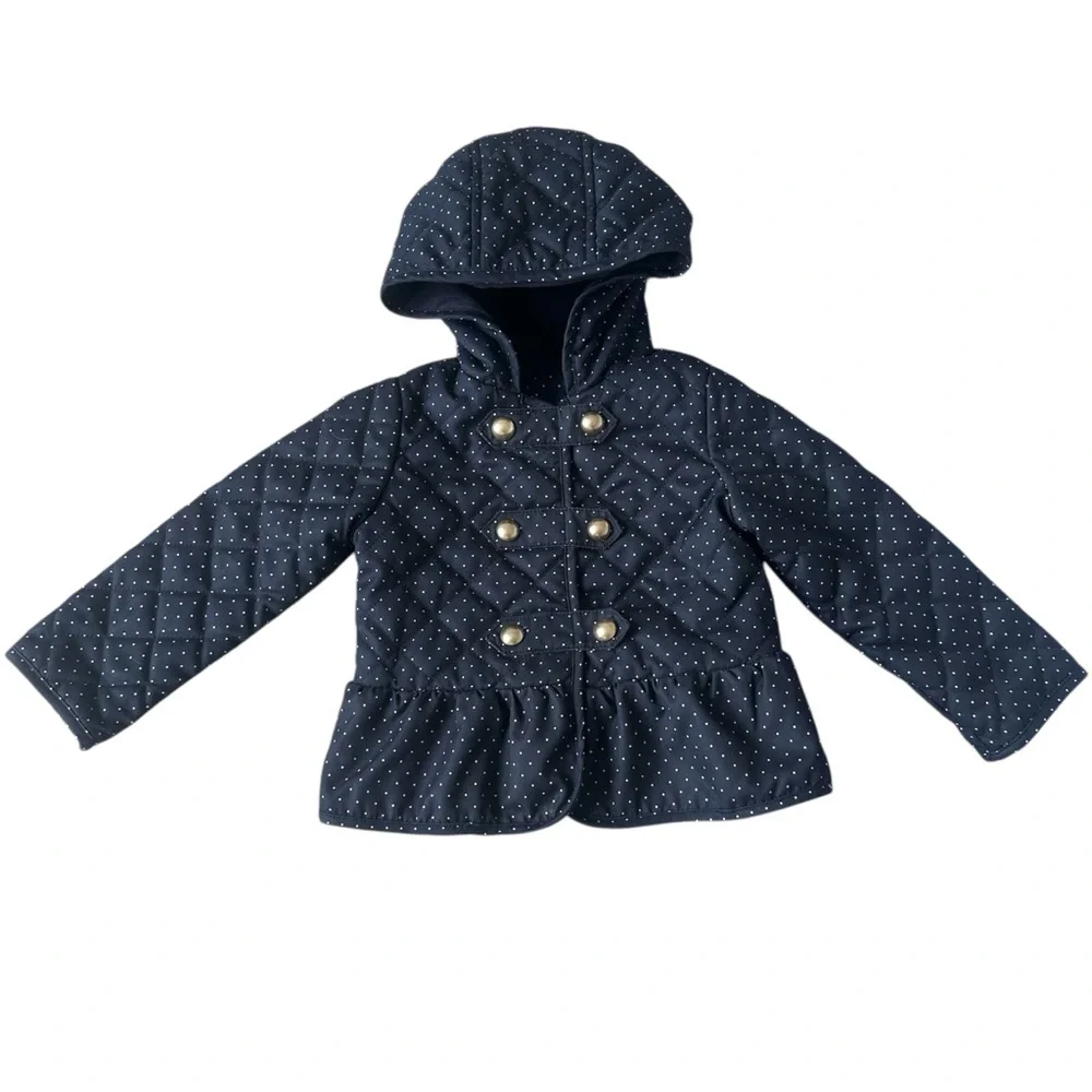 Baby Gap Quilted Hooded Coat – Size 4T | Peplum, Classic, Spring Layer